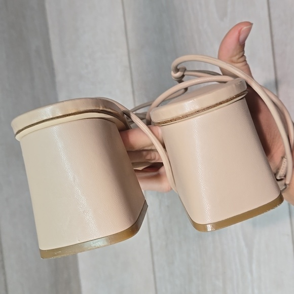 Marck Fisher Women Malyn Square Toe Heels Lace Up Shoes Sandals Sz 11M - Picture 6 of 12